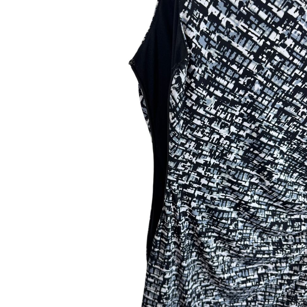 Vince Camuto Black‎ White Sleeveless Stretchy Dress 10 - Picture 3 of 6